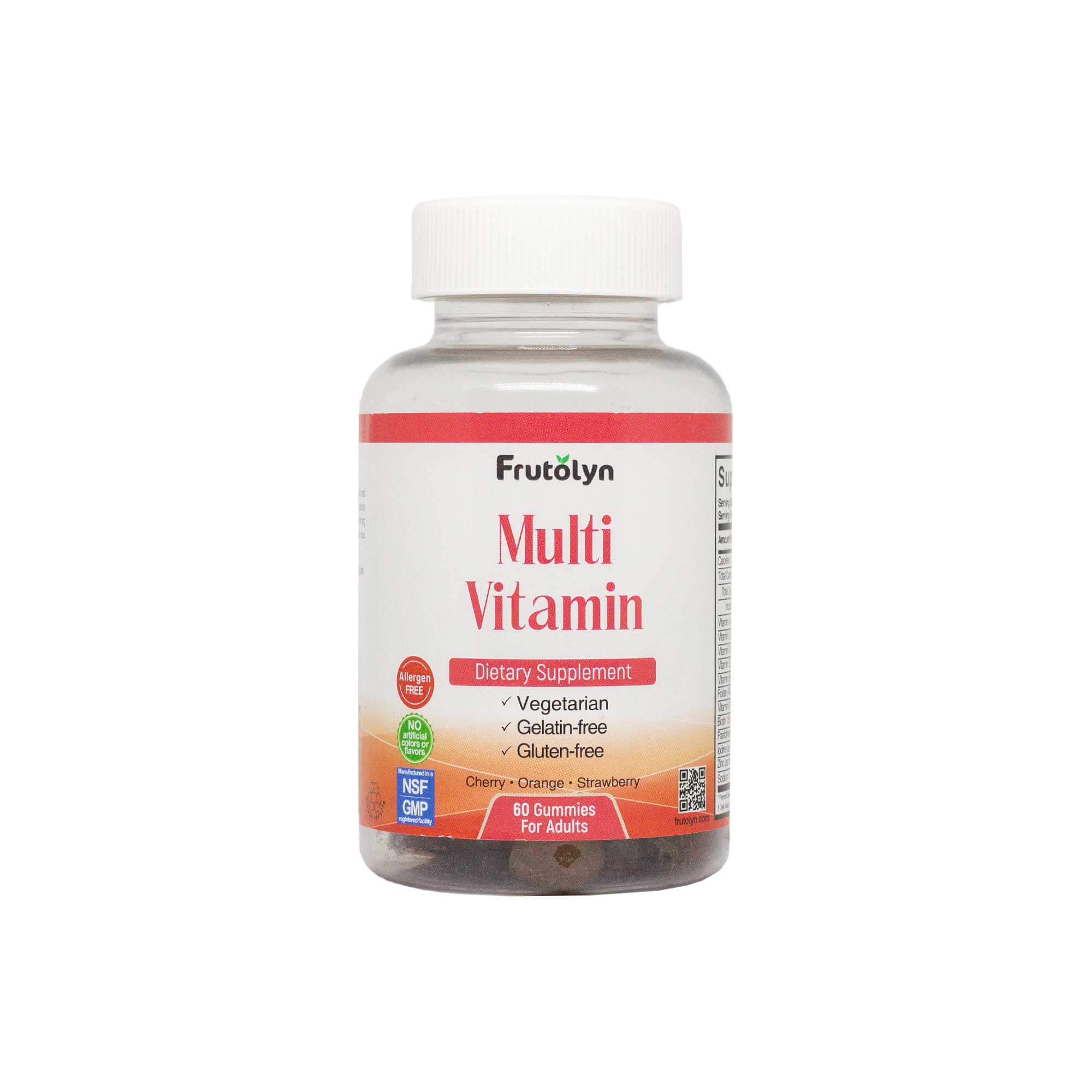 Frutolyn Multivitamins gummy bottle (products page)