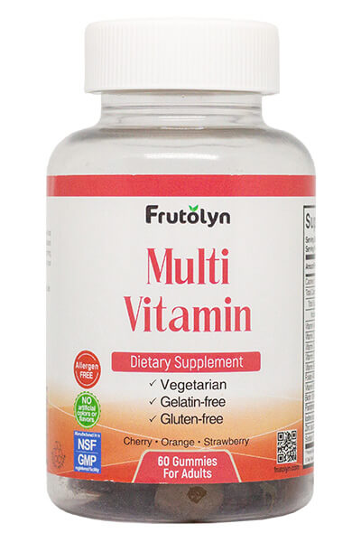 Frutolyn Multivitamins gummy bottle (home page)